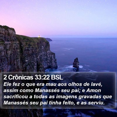 2 Crônicas 33:22 BSL Bible Verse Image