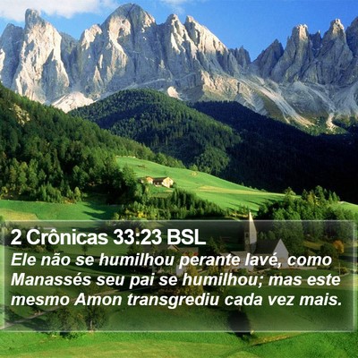 2 Crônicas 33:23 BSL Bible Verse Image