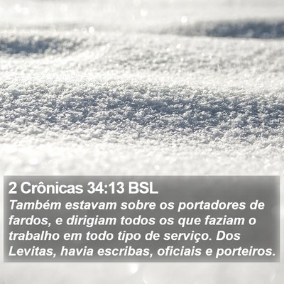 2 Crônicas 34:13 BSL Bible Verse Image