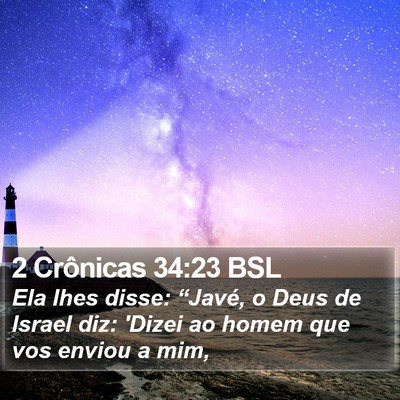 2 Crônicas 34:23 BSL Bible Verse Image