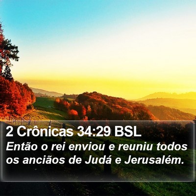 2 Crônicas 34:29 BSL Bible Verse Image
