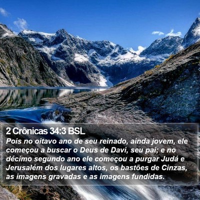 2 Crônicas 34:3 BSL Bible Verse Image