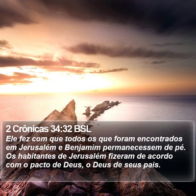 2 Crônicas 34:32 BSL Bible Verse Image