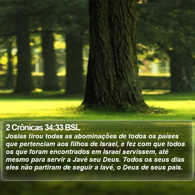 2 Crônicas 34:33 BSL Bible Verse Image