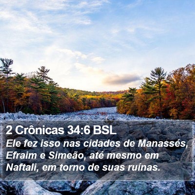2 Crônicas 34:6 BSL Bible Verse Image
