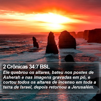 2 Crônicas 34:7 BSL Bible Verse Image