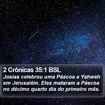 2 Crônicas 35:1 BSL Bible Verse Image