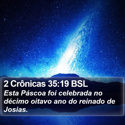 2 Crônicas 35:19 BSL Bible Verse Image