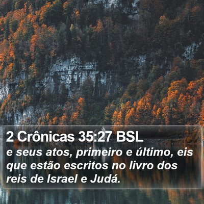 2 Crônicas 35:27 BSL Bible Verse Image