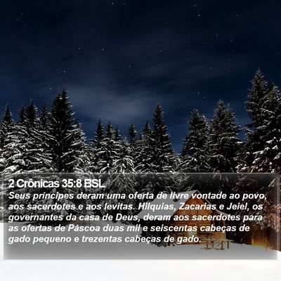 2 Crônicas 35:8 BSL Bible Verse Image