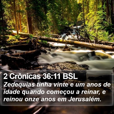 2 Crônicas 36:11 BSL Bible Verse Image