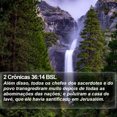 2 Crônicas 36:14 BSL Bible Verse Image