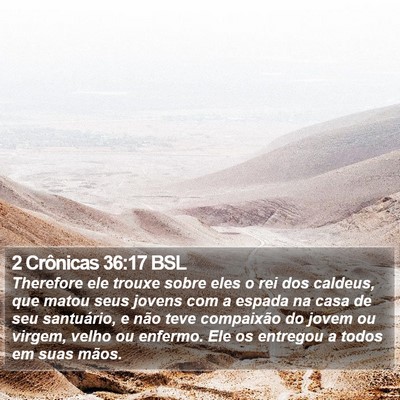 2 Crônicas 36:17 BSL Bible Verse Image
