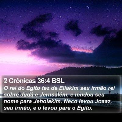 2 Crônicas 36:4 BSL Bible Verse Image
