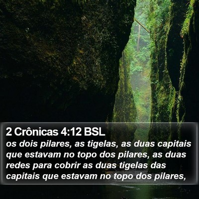 2 Crônicas 4:12 BSL Bible Verse Image