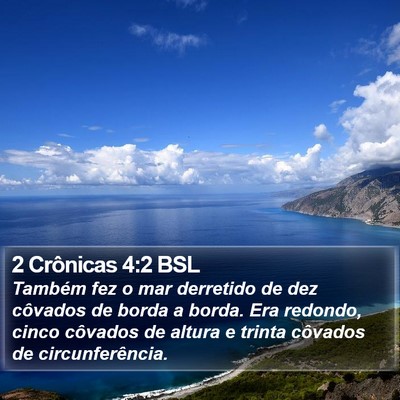 2 Crônicas 4:2 BSL Bible Verse Image