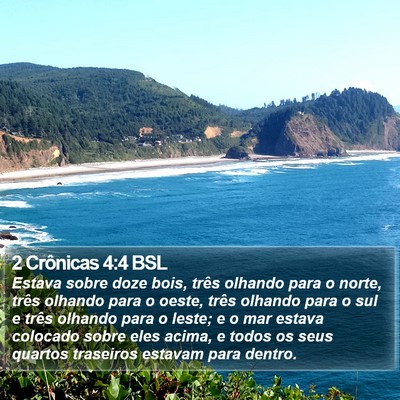 2 Crônicas 4:4 BSL Bible Verse Image