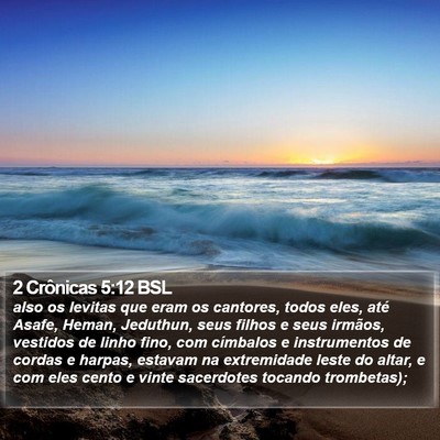 2 Crônicas 5:12 BSL Bible Verse Image