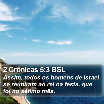 2 Crônicas 5:3 BSL Bible Verse Image