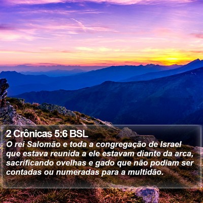 2 Crônicas 5:6 BSL Bible Verse Image