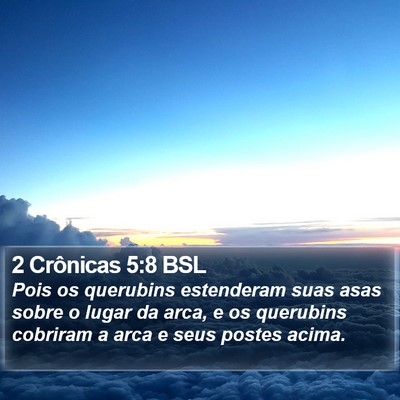 2 Crônicas 5:8 BSL Bible Verse Image