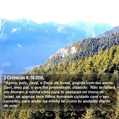 2 Crônicas 6:16 BSL Bible Verse Image