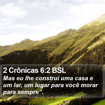 2 Crônicas 6:2 BSL Bible Verse Image