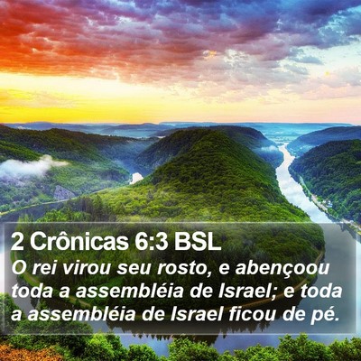 2 Crônicas 6:3 BSL Bible Verse Image