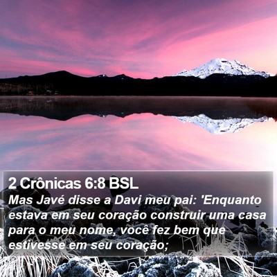 2 Crônicas 6:8 BSL Bible Verse Image