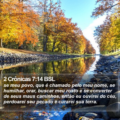 2 Crônicas 7:14 BSL Bible Verse Image