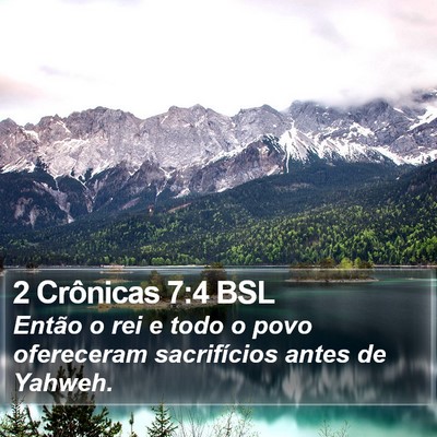 2 Crônicas 7:4 BSL Bible Verse Image