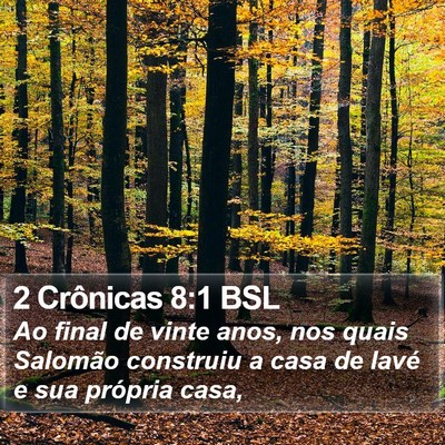 2 Crônicas 8:1 BSL Bible Verse Image