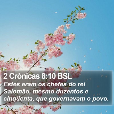 2 Crônicas 8:10 BSL Bible Verse Image