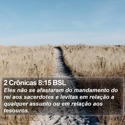 2 Crônicas 8:15 BSL Bible Verse Image