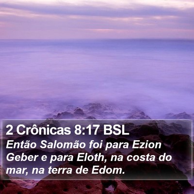 2 Crônicas 8:17 BSL Bible Verse Image