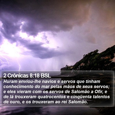 2 Crônicas 8:18 BSL Bible Verse Image