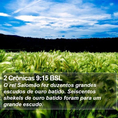 2 Crônicas 9:15 BSL Bible Verse Image