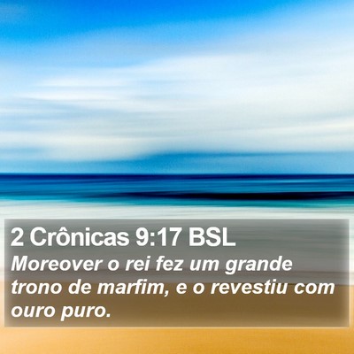 2 Crônicas 9:17 BSL Bible Verse Image