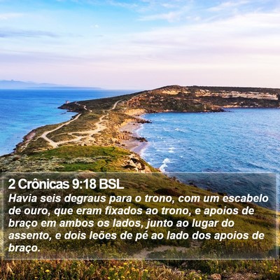 2 Crônicas 9:18 BSL Bible Verse Image