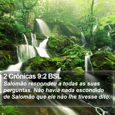 2 Crônicas 9:2 BSL Bible Verse Image