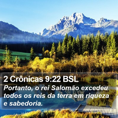 2 Crônicas 9:22 BSL Bible Verse Image