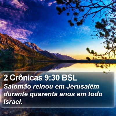 2 Crônicas 9:30 BSL Bible Verse Image