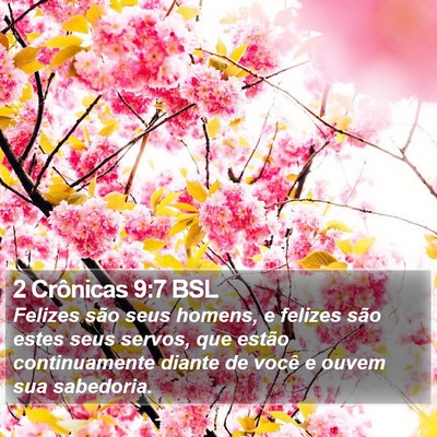 2 Crônicas 9:7 BSL Bible Verse Image