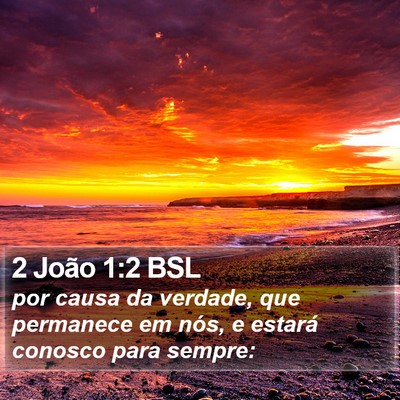 2 João 1:2 BSL Bible Verse Image