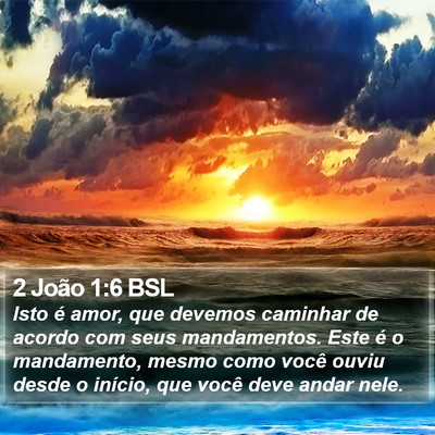 2 João 1:6 BSL Bible Verse Image