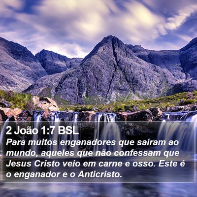 2 João 1:7 BSL Bible Verse Image