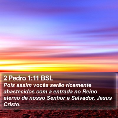 2 Pedro 1:11 BSL Bible Verse Image