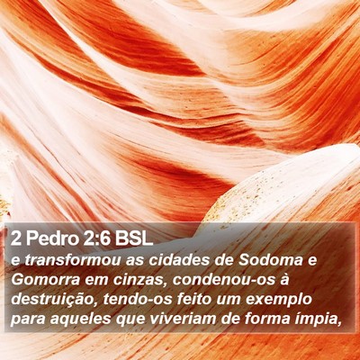 2 Pedro 2:6 BSL Bible Verse Image
