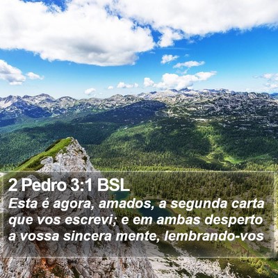 2 Pedro 3:1 BSL Bible Verse Image