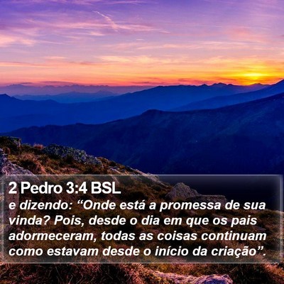 2 Pedro 3:4 BSL Bible Verse Image